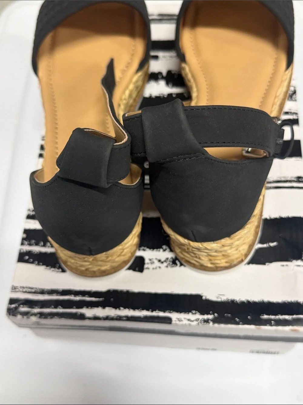 DV by Dolce Vita Black Woven Espadrille Platform Sandals